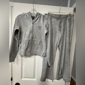 Polo Jeans Company Gray velour tracksuit